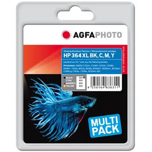 Comparateur de prix : Compatible Avec Hp 364 Xl (n9j74ae) Agfa Photo Aphp364setxldc Multipack Noir / Cyan / Magenta / Jaune