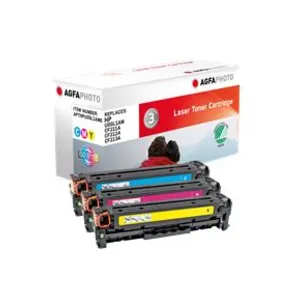 AgfaPhoto APTHPU0SL1AME Cartouche de toner 3 pièce(s) Cyan, Magenta, J... pas cher