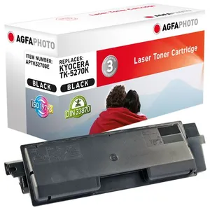 Compatible Avec Kyocera Tk-5270k (1t02tv0nl0) Agfa Photo Aptk5270be Toner Noir