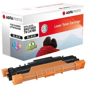 Comparateur de prix : Compatible avec Brother TN-247BK Agfa Photo APTBTN247BE Toner Noir - 123CONSOMMABLES