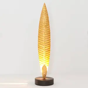 Holländer Lampe à poser Penna dorée hauteur 38 cm pas cher