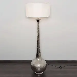 Holländer Lampadaire Maestro, blanc/argenté