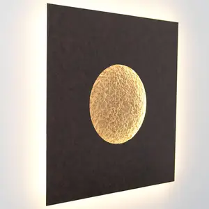 Holländer Applique LED Luina, 80x80 cm, intérieur doréVendu parluminaire