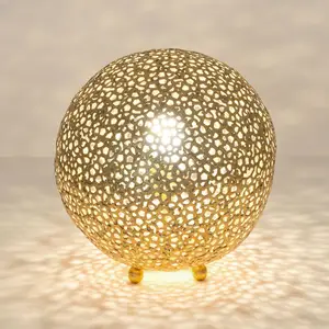 Holländer Lampe à poser Lily Grande, Ø 33 cm, dorée pas cher