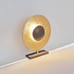 Holländer Lampe à poser Satellite 52 cm dorée/brune pas cher