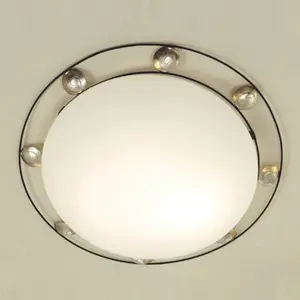 Holländer Plafonnier Fraterna, verre, métal, Ø 52 cmVendu parluminaire