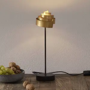 Holländer Jolie lampe à poser BANDEROLE GOLD en fer pas cher