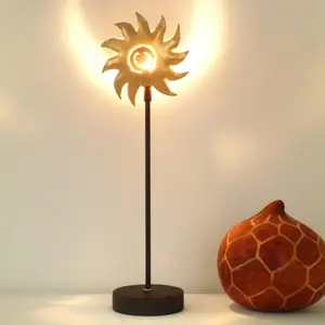Holländer Charmante lampe à poser SONNE GOLD en fer pas cher