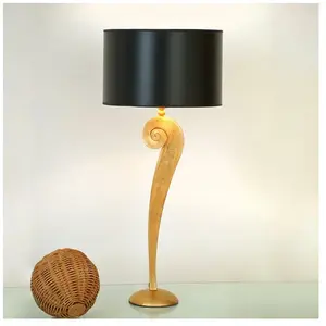Holländer Lampe à poser Lorgolioso élégante en noir et or pas cher