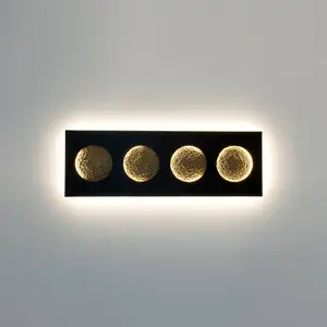 Holländer Applique LED Fasi Della Luna, noire/doréeVendu parluminaire
