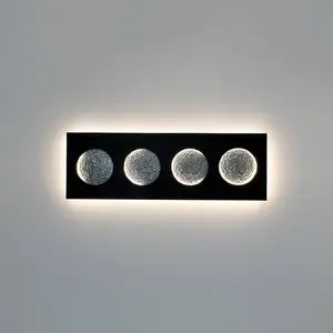 Holländer Applique LED Fasi Della Luna, noire/argentéeVendu parluminaire