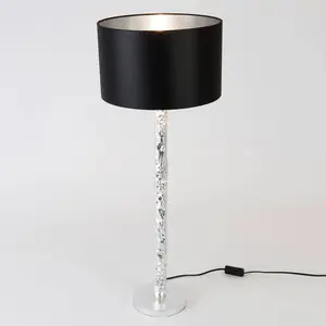 Holländer Lampe table Cancelliere Rotonda noir/argent 79 cm pas cher
