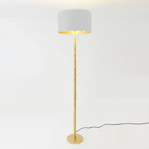 Holländer Lampadaire Cancelliere Rotonda soie blanc/doré