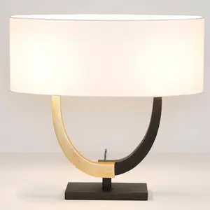 Holländer Lampe à poser Cathédrale avec abat-jour ovale pas cher