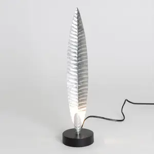 Holländer Lampe à poser Penna argentée hauteur 38 cm pas cher