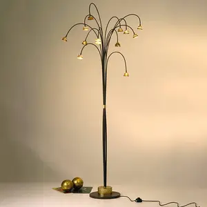 Holländer Lampadaire LED Fontaine brun-doréVendu parluminaire