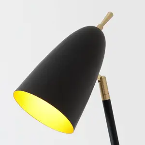 Holländer Lampadaire Obelisco, abat-jour basculant, noir pas cher
