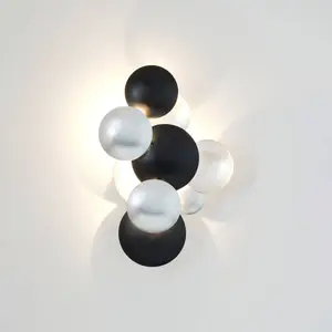 Holländer Applique LED Bolladaria à 3 lampes argentée/noireVendu parluminaire
