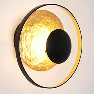 Holländer Applique Satellite, Ø 19 cm noire/doréeVendu parluminaire