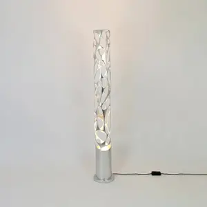 Holländer Lampe sur pied Talismano, couleur argent, hauteur 176 cm, fe...Vendu parluminaire