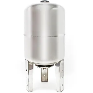 Comparateur de prix : WilTec 100L INOX Réservoir pression à vessie pour la surpression domestique cuve ballon, suppresseur pompe - 50648