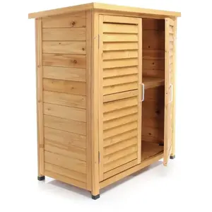 WilTec Maison Jardin 2 Portes H. moyenne 870x465x916 mm Bois d épicéa Toiture... pas cher