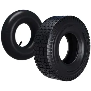 Comparateur de prix : WILTEC Pneu pour tracteur à pelouse 16x6.50-8 4pr avec chambre à air et valve droite tondeuse à gazon