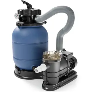 WILTEC Filtre à sable et particules Système de filtration Pompe de filtrage P... pas cher
