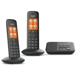 Téléphone Fixe sans Fil Gigaset C570A Duo Noir [Version Française] pas cher