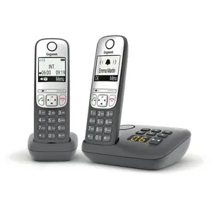 Gigaset Téléphone Fixe Sans Fil Avec Répondeur - A635a Duo - Anthracite Gigase... pas cher