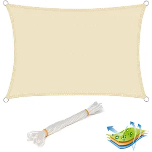 Voile d'ombrage rectangulaire WOLTU en HDPE 3x5m - Protection UV pour ... pas cher
