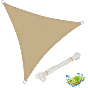 Voile d'ombrage triangulaire WOLTU en HDPE avec protection UV pour jar... pas cher