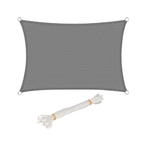 Voile d'ombrage rectangulaire en HDPE - WOLTU - 3x5m - Gris - Protecti... pas cher