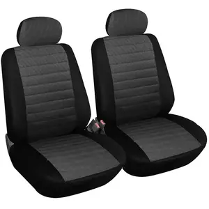 WOLTU Housse de siège Noir Gris Universelle Fait de Polyester,2 piècesVendu paramazon