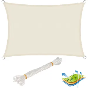 WOLTU Voile d ombrage rectangulaire en polyester, protection contre le... pas cher