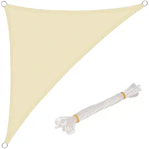Voile d'ombrage triangulaire WOLTU en HDPE 5x5x7m - Protection UV pour... pas cher