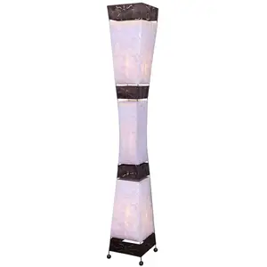 Woru Lampe sur pied Adrian, coquillages capiz, 150 cmVendu parluminaire