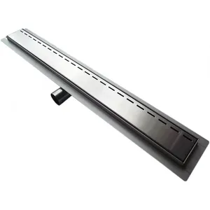 Bernstein Canal de douche G014, écoulement de douche en acier inoxydable, pour les douches à l'italienne, longueur spécifiée 90cmVendu paramazon