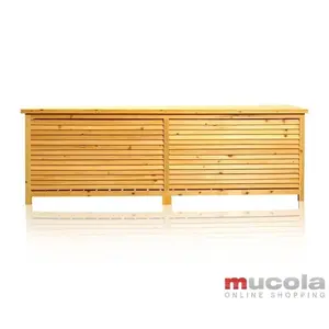 Mucola - Coffret de coussin de banquette en bois Coffret de jardin Cof... pas cher
