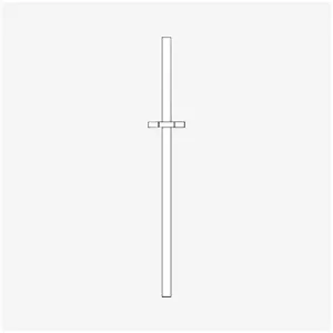 Steinberg 135 barre de douche, 135 1623 RG, pas cher