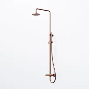 Steinberg 100 Colonne de douche en applique avec mitigeur thermostatiq... pas cher