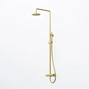 Steinberg 100 Colonne de douche en applique avec mitigeur thermostatiq... pas cher