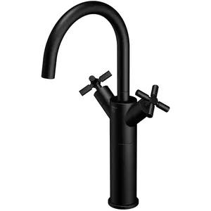 STEINBERG 250 - MITIGEUR DE LAVABO AVEC VIDAGE, NOIR MAT 250 1550 S