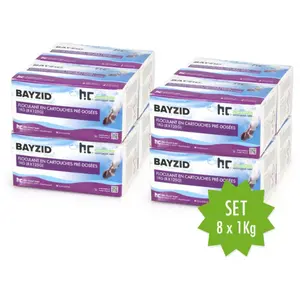 8 kg bayzid® Cartouches de floculant pré-dosées (8x 125g) (8 x 1 kg) pas cher