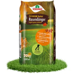20 kg dengrais dautomne VERDURMAX® Premium pour gazon   100 % végétalien engrais NK résistant à lhiver et au gelVendu parcdiscount