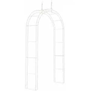 Clp Arc de jardin idéal pour les plantes grimpantes en fer élégant diverses couleurs colore : BlancVendu paramazon