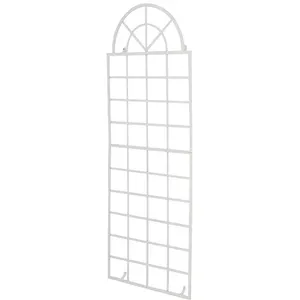 Treillage VIVA fixation murale en fer - CLP - 180 x 70 cm - blanc pas cher