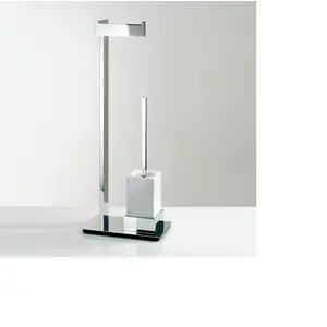 Decor Walther BRICK Porte-brosse WC avec brosse, 0591300, BK SBK pas cher