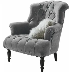 LOBERON Fauteuil Parranquet, gris (77 x 78 x 91cm)