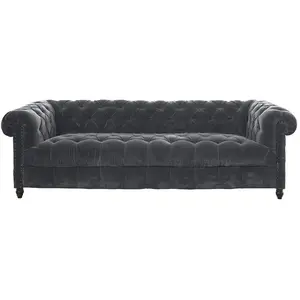 LOBERON Canapé Parpeville, gris (100 x 230 x 70cm)Vendu parloberon